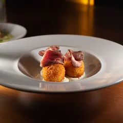 Arancini, entrada do Menu 3 Tempos